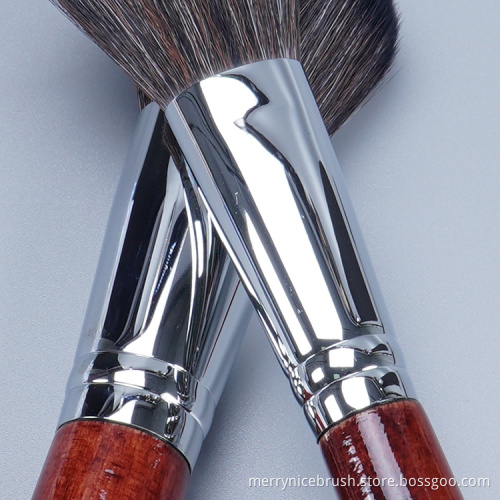 Wooden handle 7Pcs red makeup brush set makeup brushes